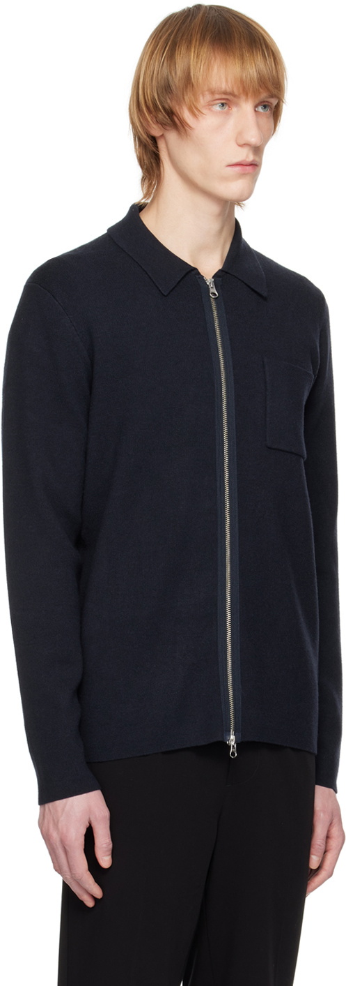Samsøe Samsøe Navy Guna X Zip Cardigan