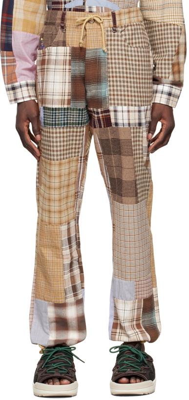 Photo: KidSuper Brown Cotton Trousers