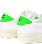 TOM FORD - Bannister Panelled Faux Leather Sneakers - White