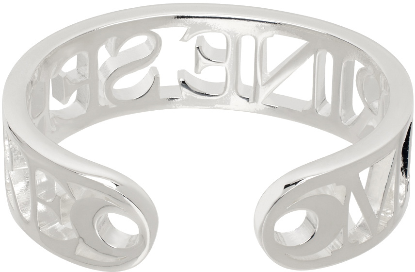 Marine Serre Silver Marine Serre Insert Bangle Bracelet