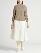 Agnona Womens Turtleneck Taupe