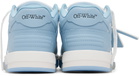 Off-White Blue & White 'Out Of Office' Calf Leather Sneakers