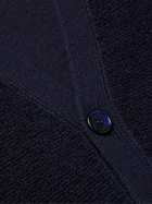 LOEWE - Logo-Embroidered Wool Cardigan - Blue