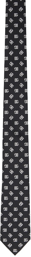 Photo: Dolce & Gabbana Black Logo Tie