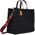 Coach 1941 Black Field 40 Denim Tote