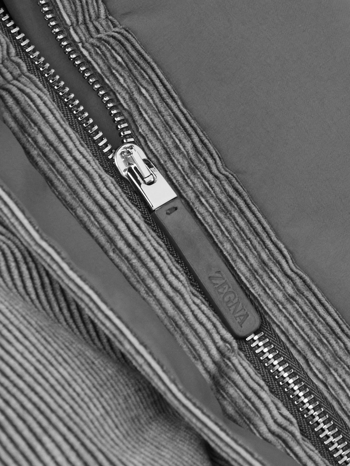 Zegna - Cotton-Blend Corduroy Hooded Down Ski Jacket - Gray Zegna