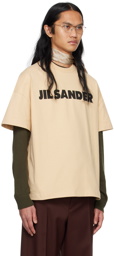 Jil Sander Beige Oversized T-Shirt