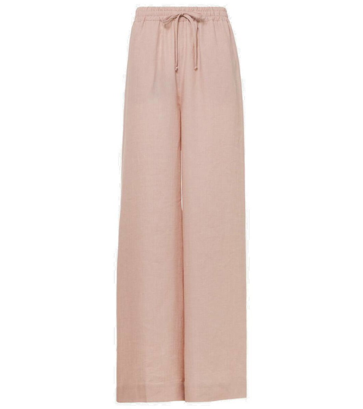 Photo: Loro Piana Graysen linen wide-leg pants