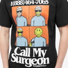 MARKET Men's Smiley Call My Surgeon T-Shirt in Black