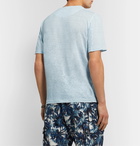 120% - Slub Linen T-Shirt - Blue