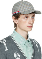 Thom Browne Blue Houndstooth Cap