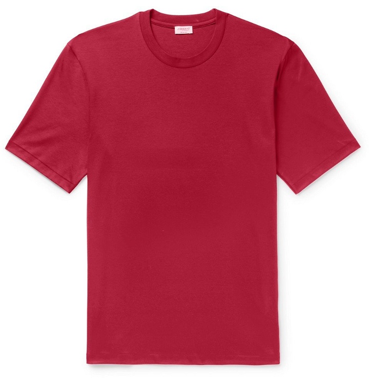 Photo: Zimmerli - Sea Island Cotton-Jersey T-Shirt - Men - Red