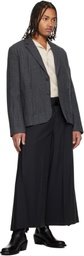 132 5. ISSEY MIYAKE Black Flat Square Trousers