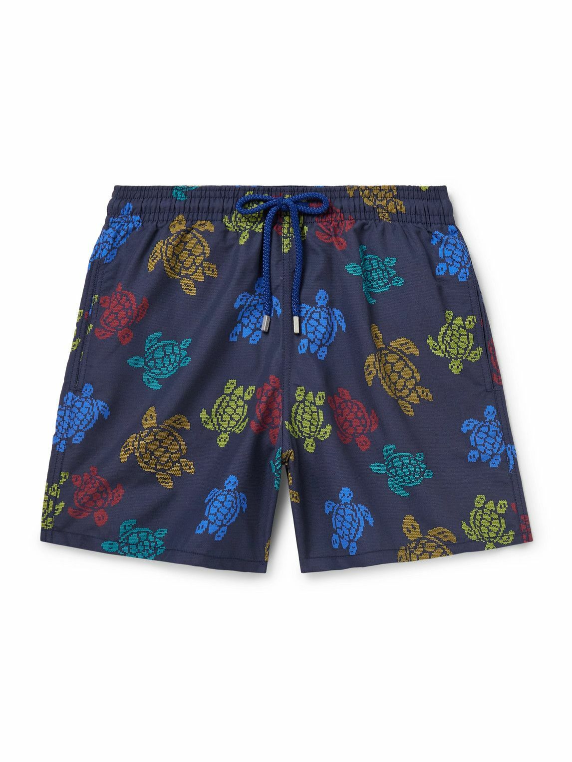 Vilebrequin - Moorea Straight-Leg Mid-Length ECONYL® Swim Shorts - Blue