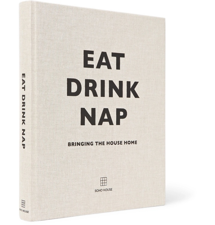Photo: Soho Home - Eat Drink Nap Hardcover Book - White