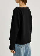 Eileen Fisher Reversible Striped Cotton top Black