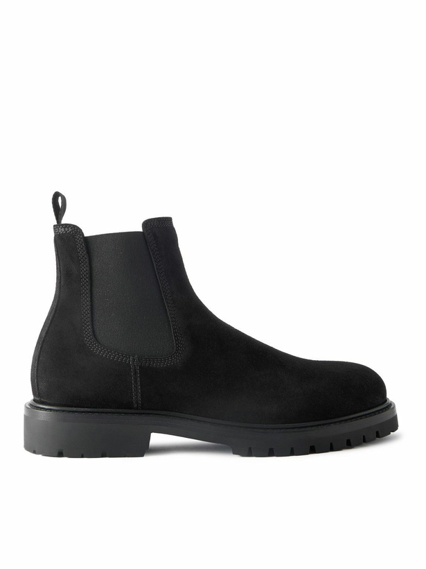 Photo: Officine Creative - Boss 004 Suede Chelsea Boots - Black