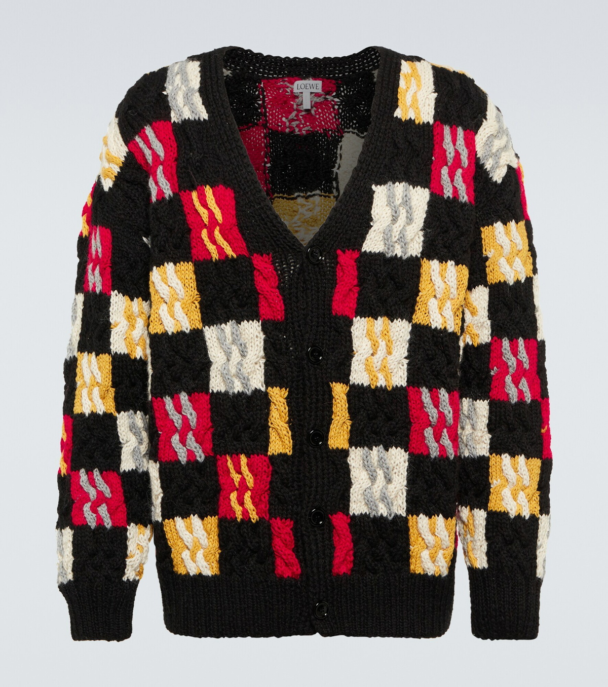 Loewe - Wool-blend patchwork cardigan Loewe