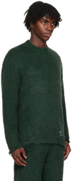 ADER error Green Crewneck Sweater