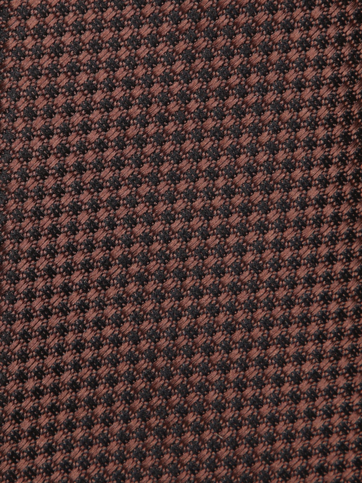 Tom Ford Pattern Tom Ford Brown Geometric Pattern Tie TOM FORD