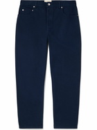 Folk - Tapered Cotton-Canvas Trousers - Blue