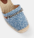 Stella McCartney Gaia denim bouclé espadrilles