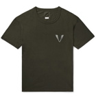 visvim - Logo-Print Cotton-Jersey T-Shirt - Men - Charcoal