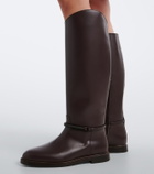Brunello Cucinelli Monili leather knee-high boots
