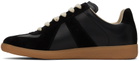 Maison Margiela Black Replica Low-Top Sneakers