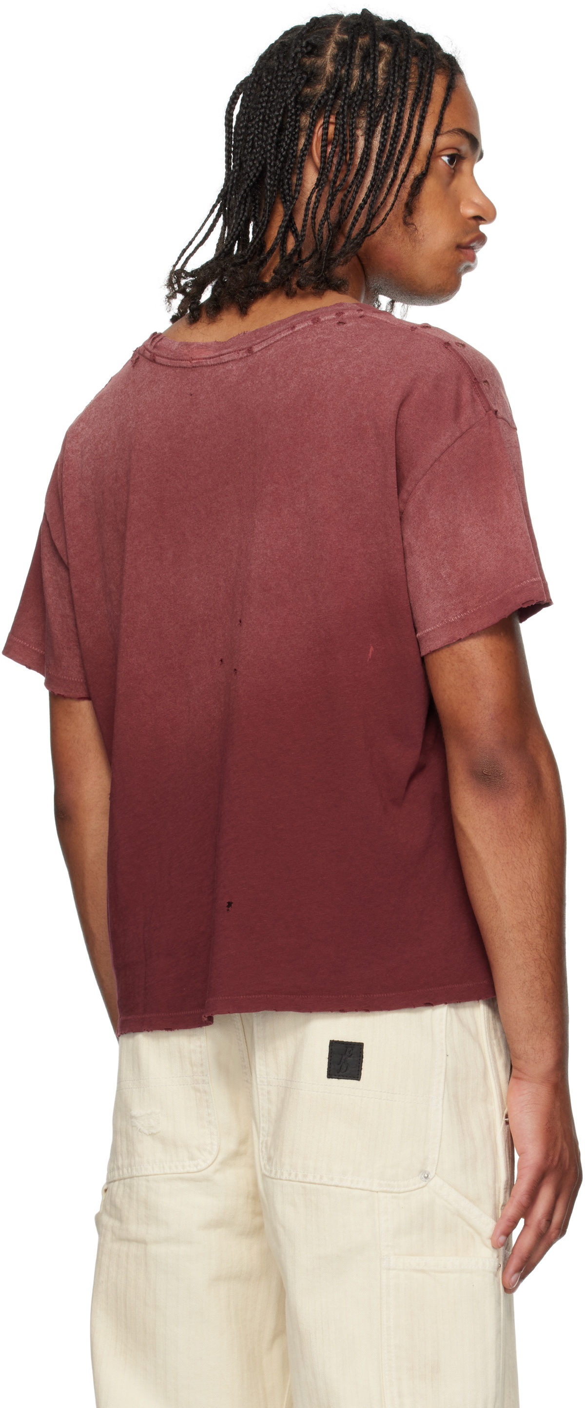 enfants riches deprimes burning tシャツ Burning Church T-Shirt in Dark Scarlet – SVRN