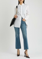 Tory Burch Cropped Flared-leg Jeans Denim