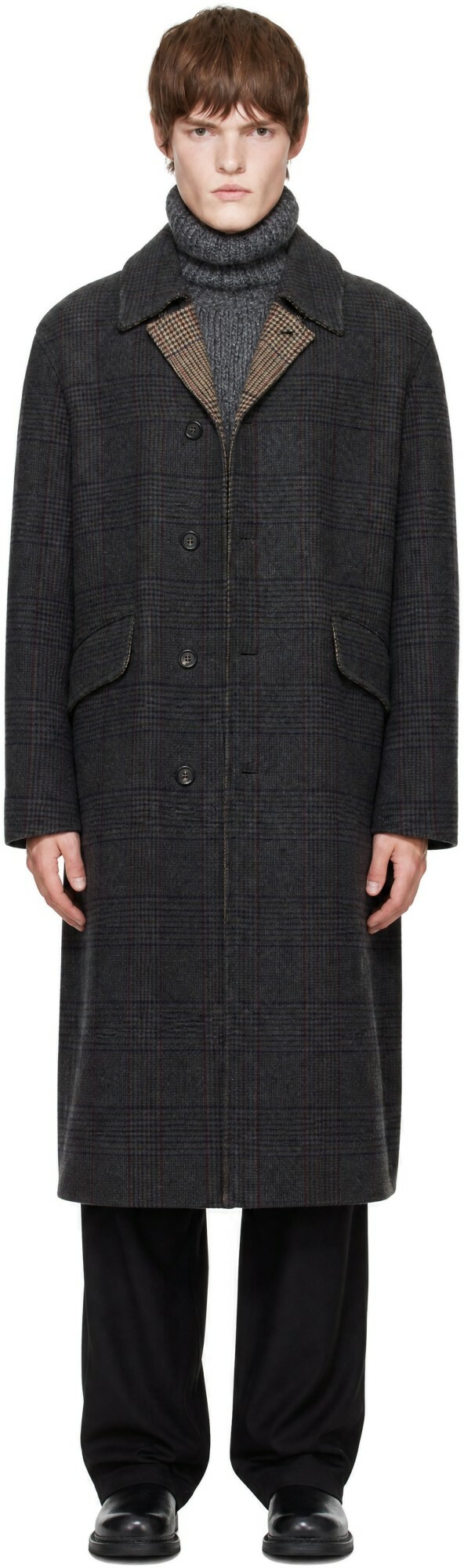 OUR LEGACY Gray Collapse Carcoat