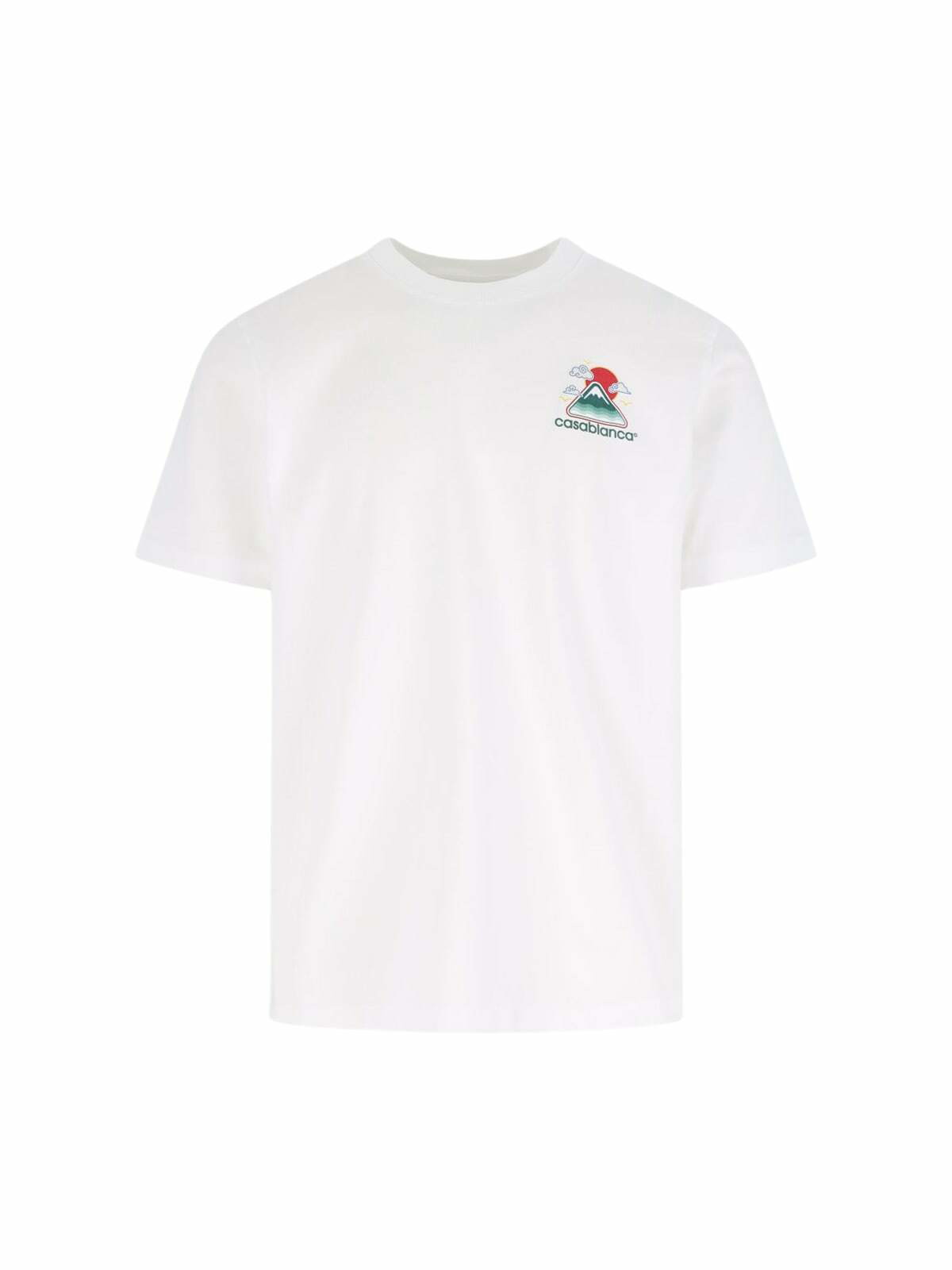 Tシャツ・カットソー CASABLANCA MOUNTAINS WAVES SCREEN T-SHIRT CASABLANCA Men's Montagne Ondulee Graphic T-Shirt | Neiman
