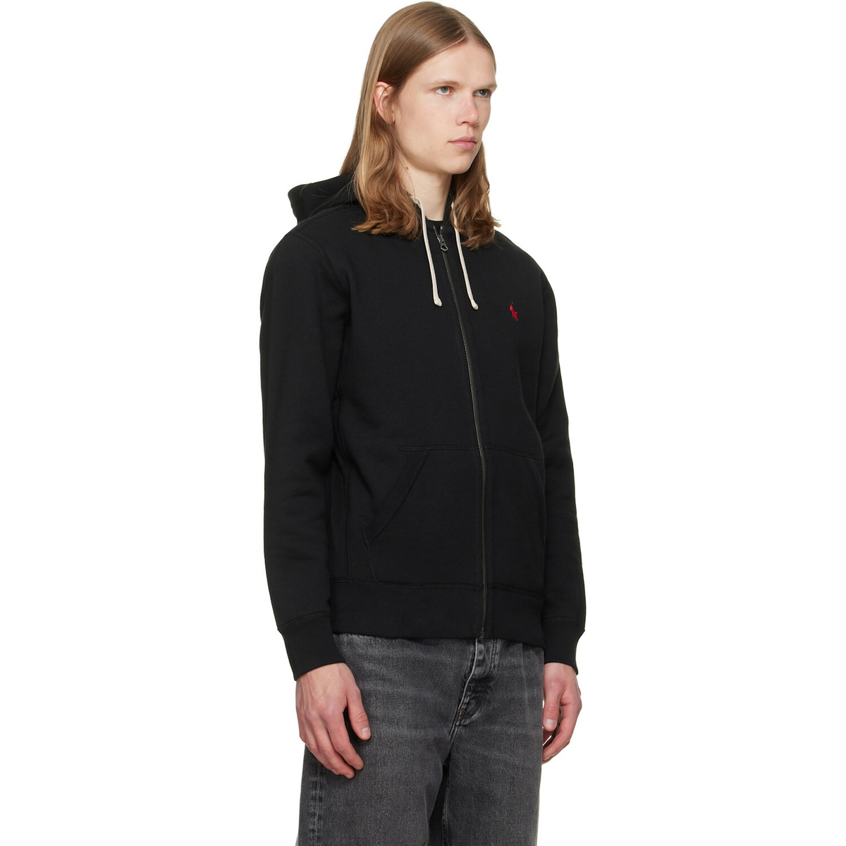 Polo Ralph Lauren Black Fleece Full-Zip Hoodie
