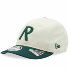 Represent Men's Initial New Era Cap in Cream/Racing Green