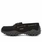 Eytys Men's Mistral Suede Boat Shoes in Black