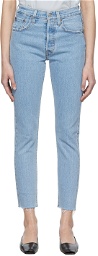 Levi's Blue Denim 501 Skinny Jeans