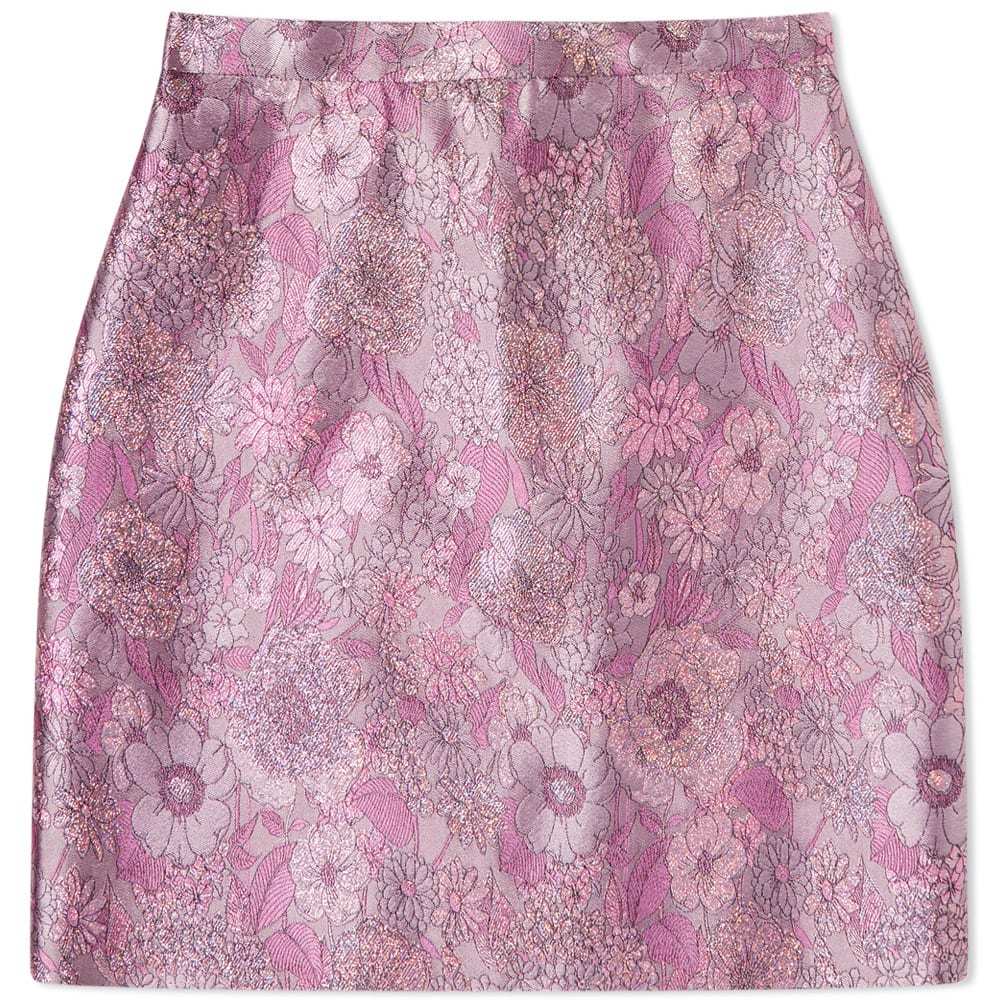 Floral jacquard mini outlet skirt