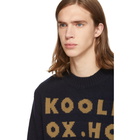 Maison Kitsune Navy Kool Fox Sweater