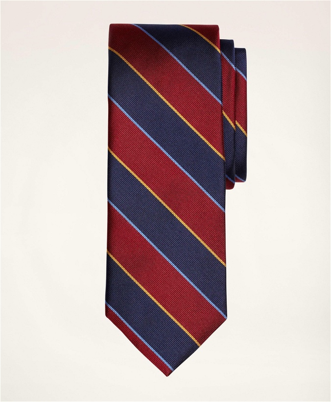 Photo: Brooks Brothers Men's Argyll & Sutherland Rep Tie | Navy/Burgundy