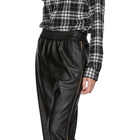 Stella McCartney Black Faux-Leather Lounge Pants