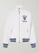 Polo Ralph Lauren - Wimbledon Logo-Embroidered Striped Cotton Blouson Jacket - White