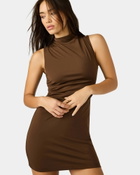Steve Madden Mo Mini Dress in Brown