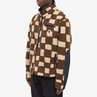 MARKET Men's Chess Club Sherpa Fleece Jacket in Brown