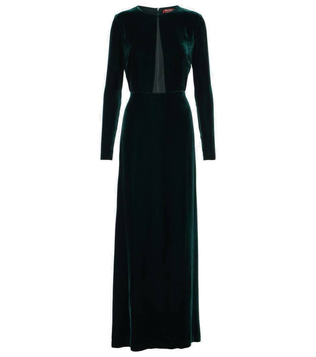 Max Mara Baia cutout velvet maxi dress Max Mara