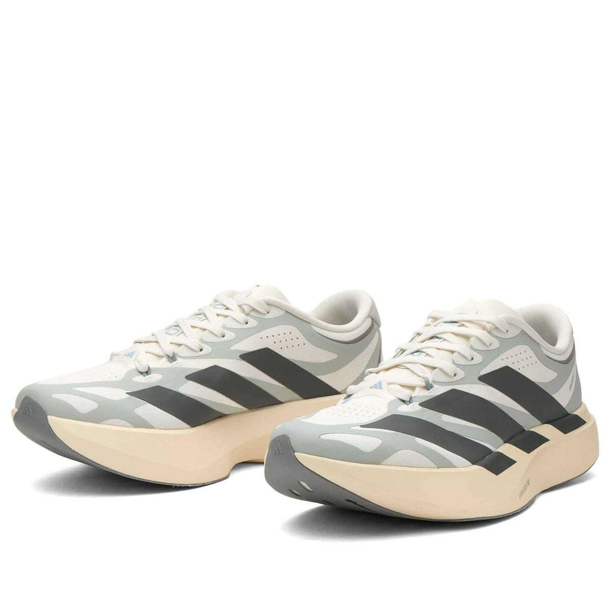 Adidas Women's Adizero Evo Sl Exo Sneaker in Cloud White/Grey Four/Wonder Silver