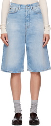 Acne Studios Blue Loose-Fit Denim Shorts