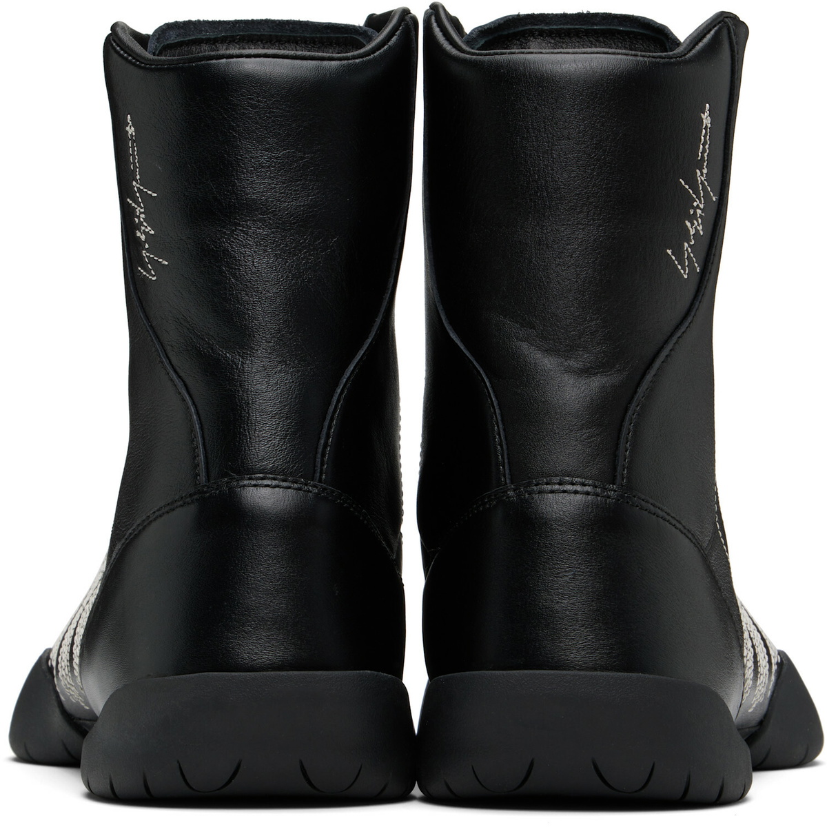 Y-3 Black Regu Hi Sneakers