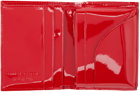 COMME des GARÇONS WALLETS Red Reversed Hem Wallet