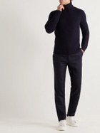 MP Massimo Piombo - Waffle-Knit Wool Rollneck Sweater - Blue